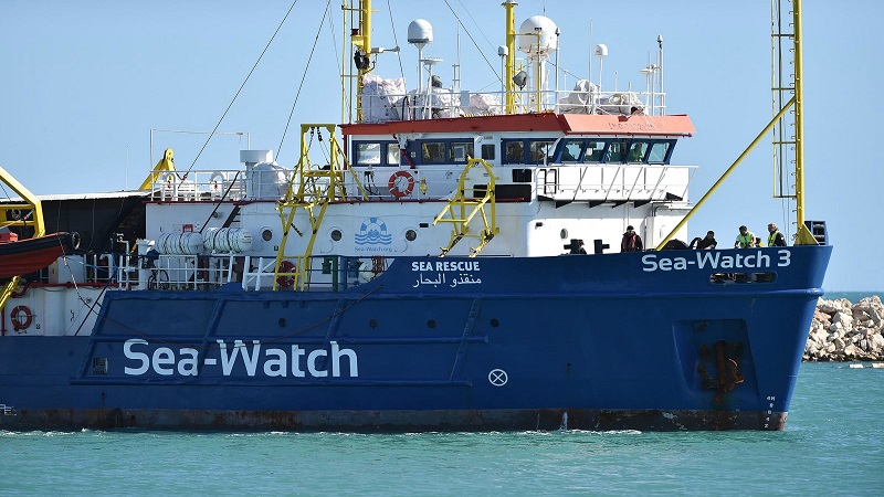 Sea Watch 3 libera Carola Rackete