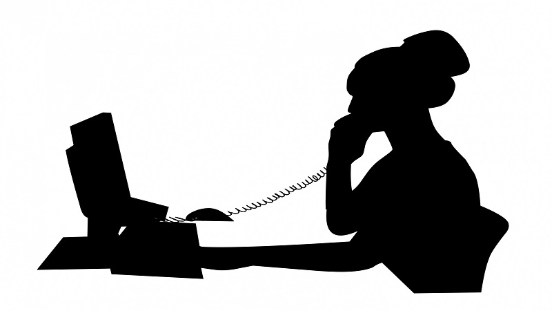 call center silhouette